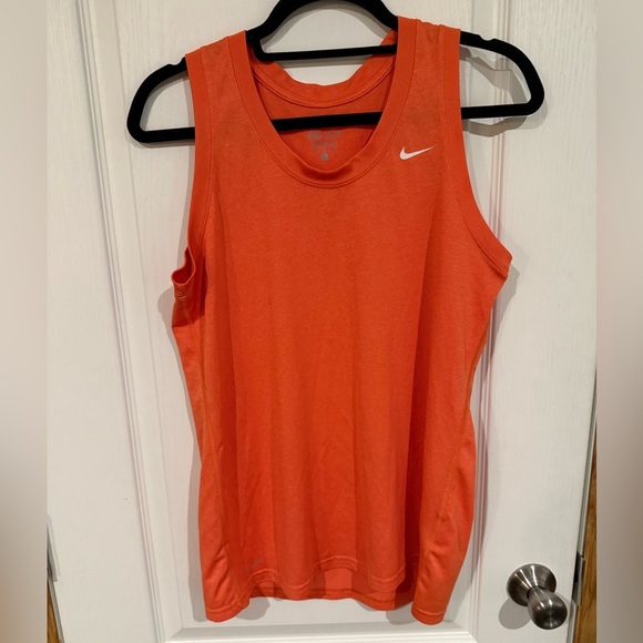 Nike Women's Bright Orange Tank Top - Picture 1 of 3